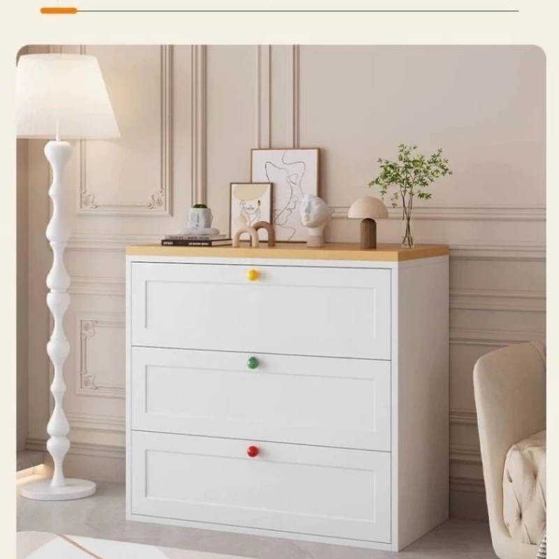 

Bedroom chest of drawers storage living room against the wall tin bedside drawer cabinet