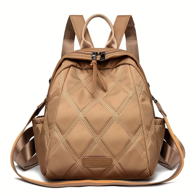 New Bag for Women, Diamond Shaped Backpack, Korean Waterproof Crossbody Versatile Lightweight Travel Backpacks