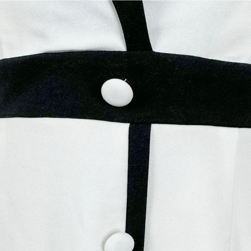 Women Notched Collar Blazer Dresses Spring Autumn Chic Streetwear Office Lady Button A-Line Dress Female Elegant Party Dresses