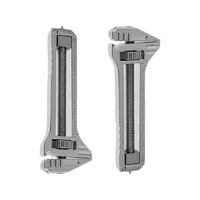 Portable Mini Spanner Titanium Multitool Keychain Bottle Opener Tungsten Attack Head Nail Puller and Caliper Outdoor Camping