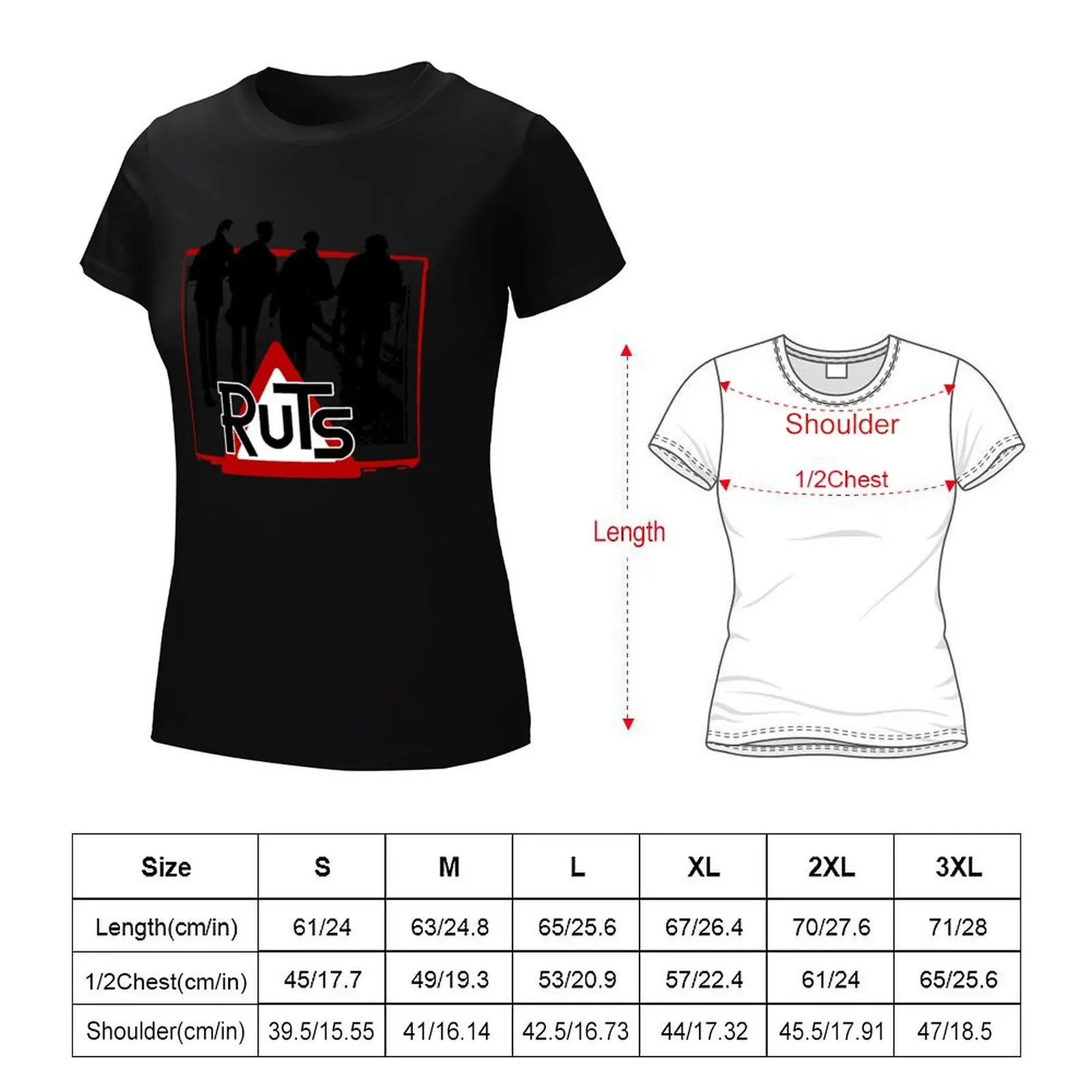 Great Model The Ruts In A Rut Punk Ruts Cool Graphic Gift T-Shirt oversized female womans clothing