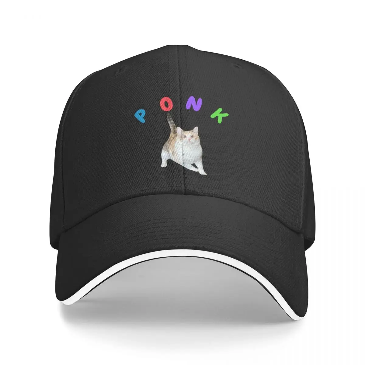 

Ponk TEXT Baseball Cap Streetwear Rave Women's Hats 2025 Men's