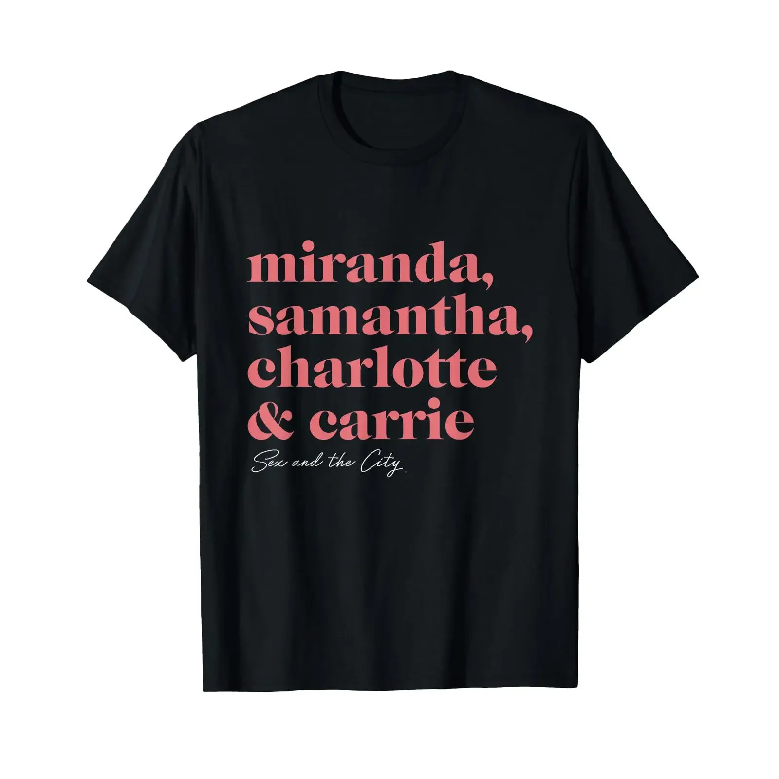 TV Friendship by Miranda Samantha Charlotte amp Carrie T Shirt vintage Washed Top For Everyday Wear Soft Casual Breathable