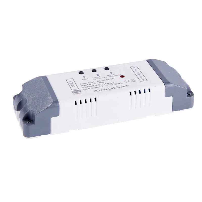 Alexa Smart Switch Tuya Smart Home 2CH Wifi Switch 220V 7-32V 85-250V 10A Wireless Relay Module