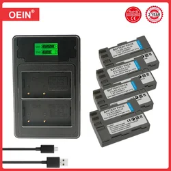 4Pcs EN EL3 EL3a EN-EL3e Battery and LED Charger for Nikon D70s, D50, D80, D300S, D300, D700, D90, D200