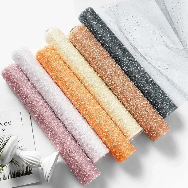 50cm*3M Flower Wrapping Mesh Paper Dotes Mesh Florist Bouquet Packaging Wedding Birthday Decoration for Fresh Flowers