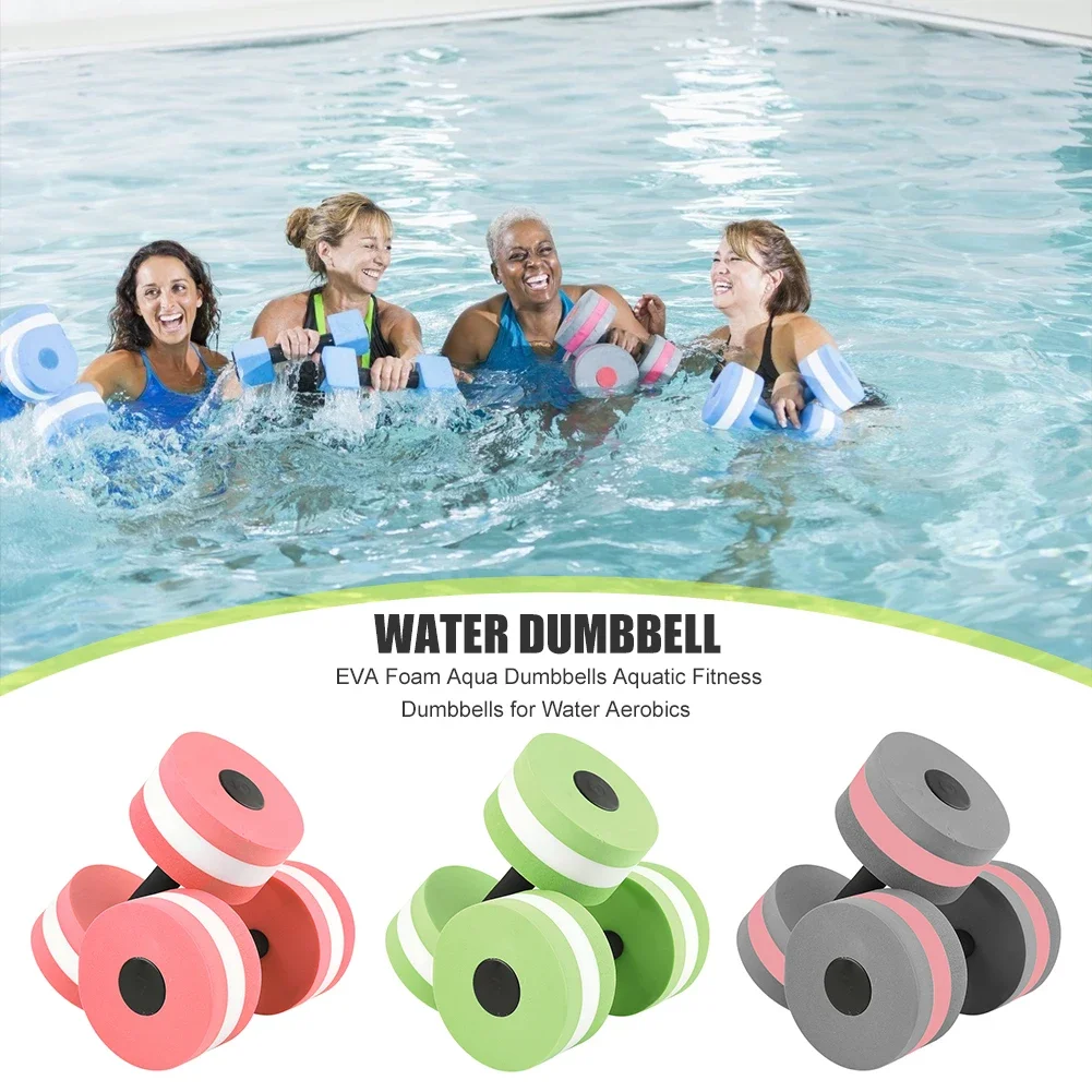 

Foam Water Floating Dumbbell Pool Aqua Dumbbells Aquatic Water Aerobics Exercise Fitness Dumbbells for Swimming Pool