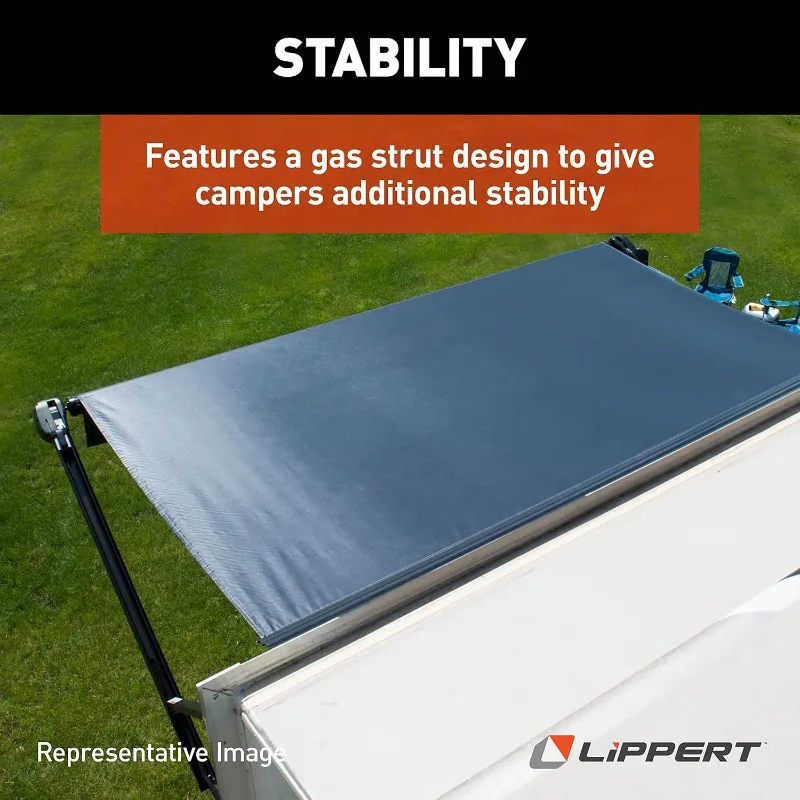 - 281154 Conjunto de brazo de soporte para toldo plano estándar de 69" - Negro