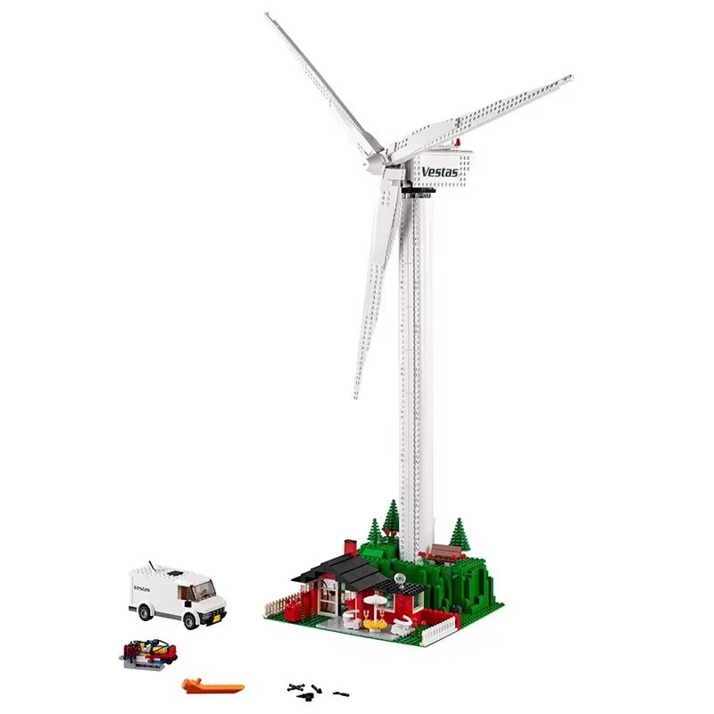 

The new 10268 series Vestas wind electric windmill generator building block toy model 844PCS birthday gift