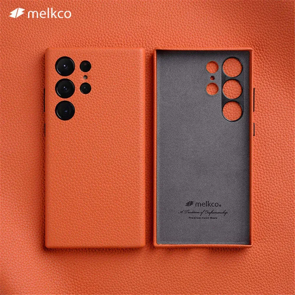 

Melkco Premium Cowhide Leather Case for Samsung Galaxy S25 Ultra S25 S24 Full Cover