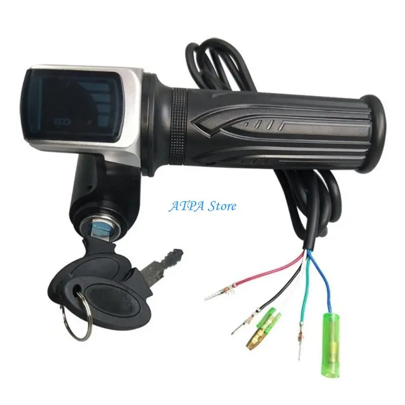 U13C Shock Absorbing Thumb Throttles Electric Bike Half Throttles Grip Short Trip