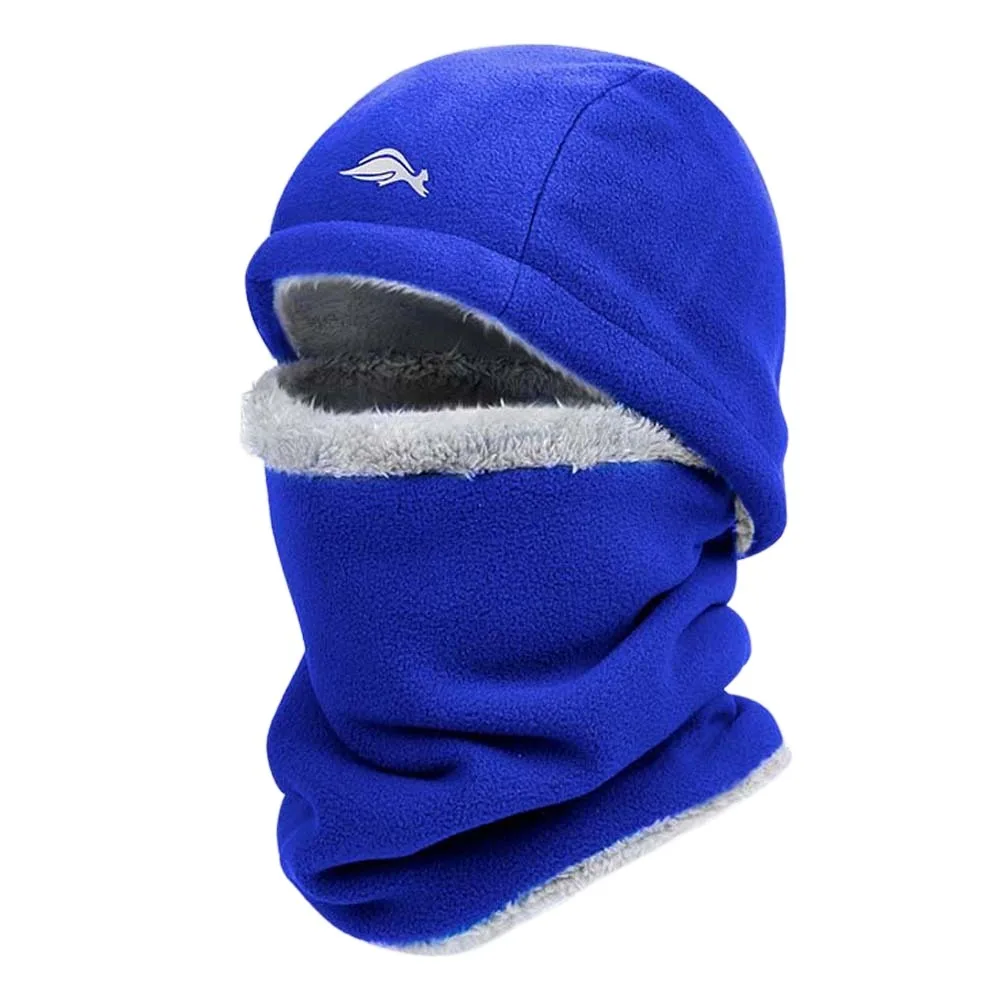 

Индивидуальная съемная кепка с капюшоном, однотонная флисовая кепка и шарф, костюм в корейском стиле, модный компактный шарф, подарки