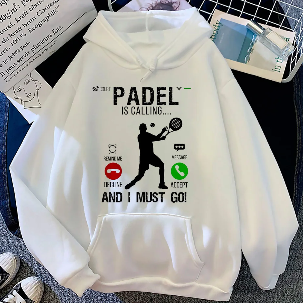 Padel hoodie harajuku anime Y2K funny winter kawaii women hoddie tracksuits harajuku funny Y2K pattern