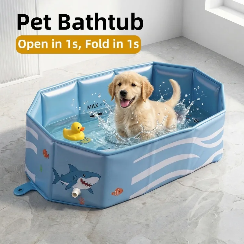 Pet Home Outdoor Folding Tub Large, Portable Pet Entertainment Tool