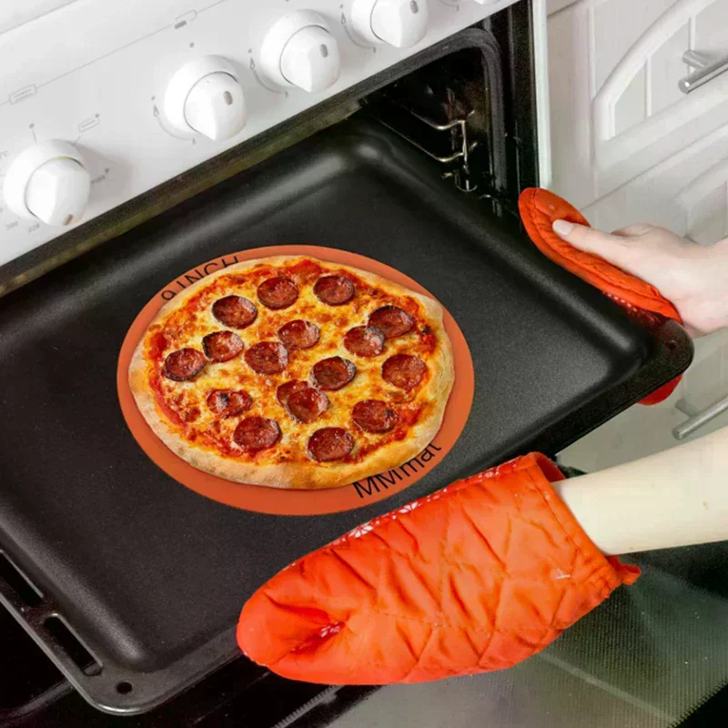 1/3PCS Round Silicone Perforated Baking Mat, Non-Stick Reusable Baking Sheets, For Pizza, Bread, Cake Pan, Air Fryer, Oven