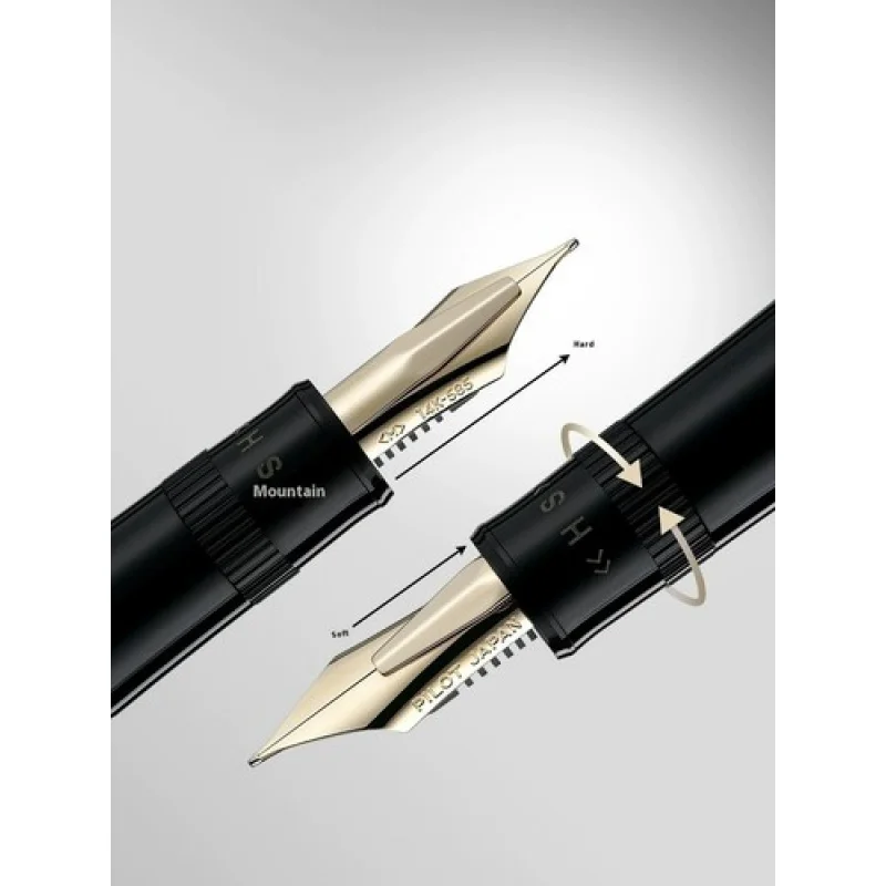 A+ per penna stilografica PILOT Justus 95 FJ-3MR con pennino regolabile, pennino in oro 14k FM/F/M