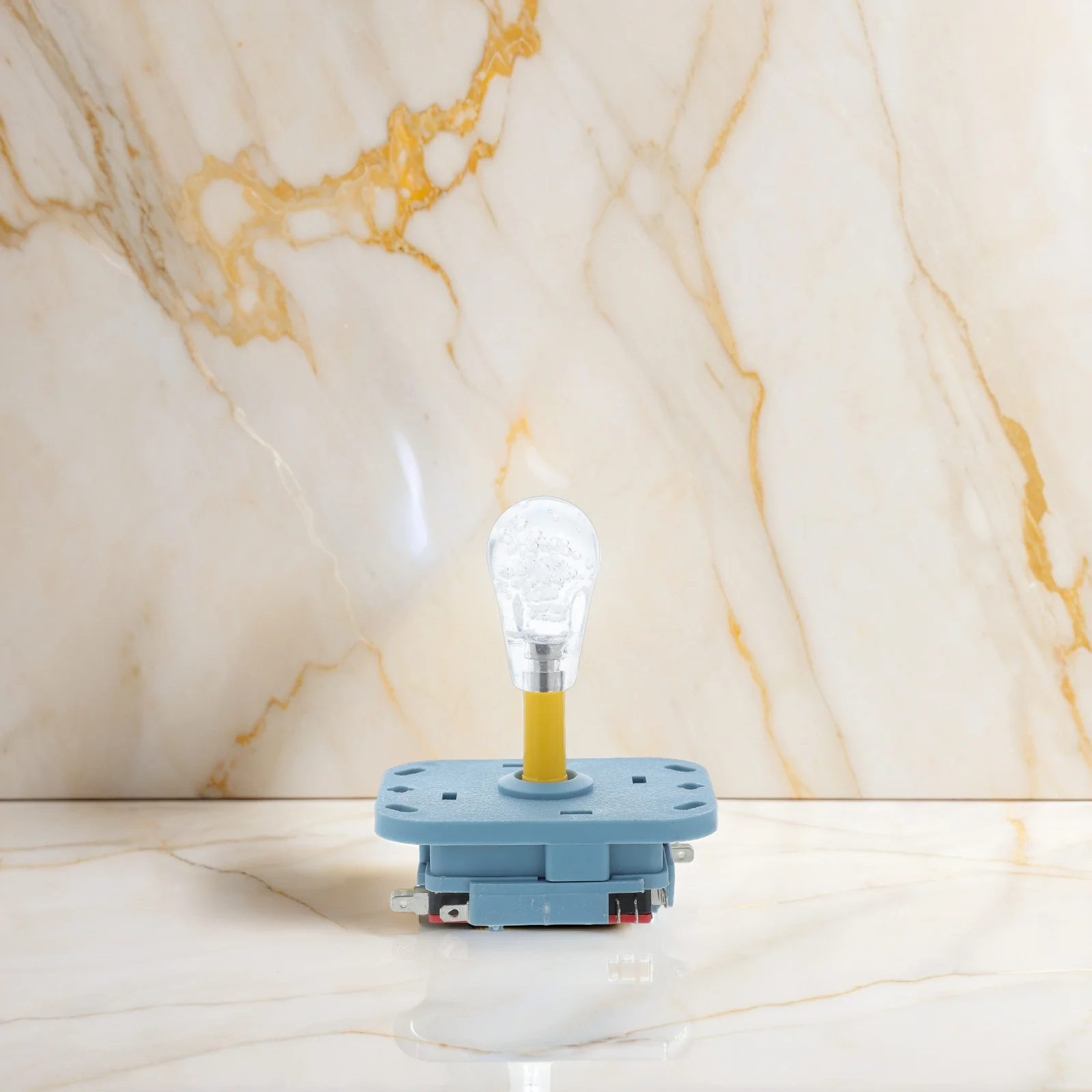 

Crane Machine Joystick Manual Video Game Rocker Blue Transparent Switch Gaming Controller Reusable Replacement H Parts