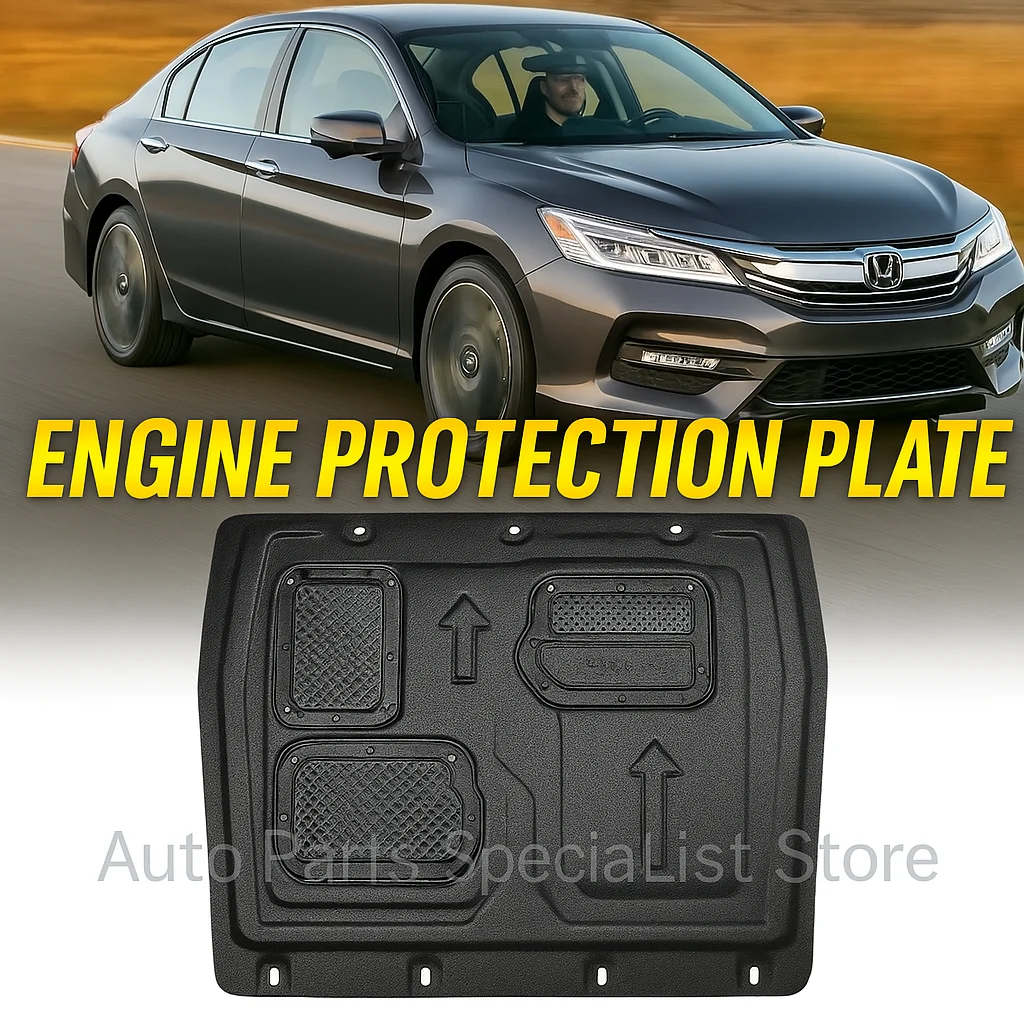 

High Quality For Honda Aoord 9 2016-2017 Black Under Engine Guard Plate Splash Shield Mud Fender Cover Mudguard Protector