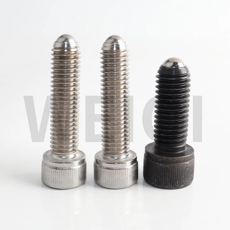 Factory price VCN419.1 Semi-threaded Type Carbon/Stainless Steel Spring Loaded Plunger Ball Point Set Screw Ball Head Plunger