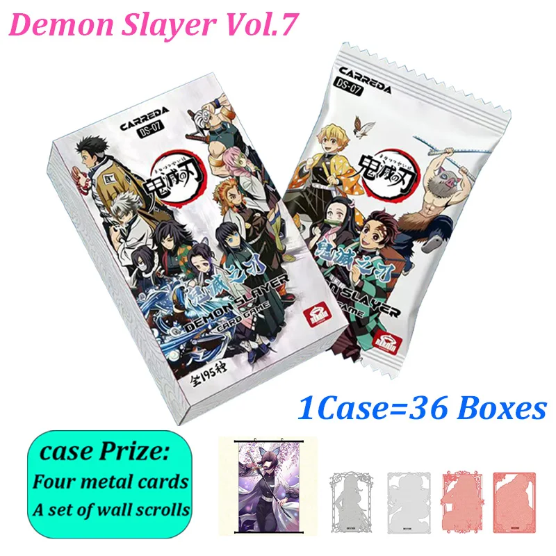 2026 Aika Hobi Demon Slayer Cards Wave 7 Trading Cards Kimetsu No Yaiba Collection Full Case Wholesale Booster Box for Trading