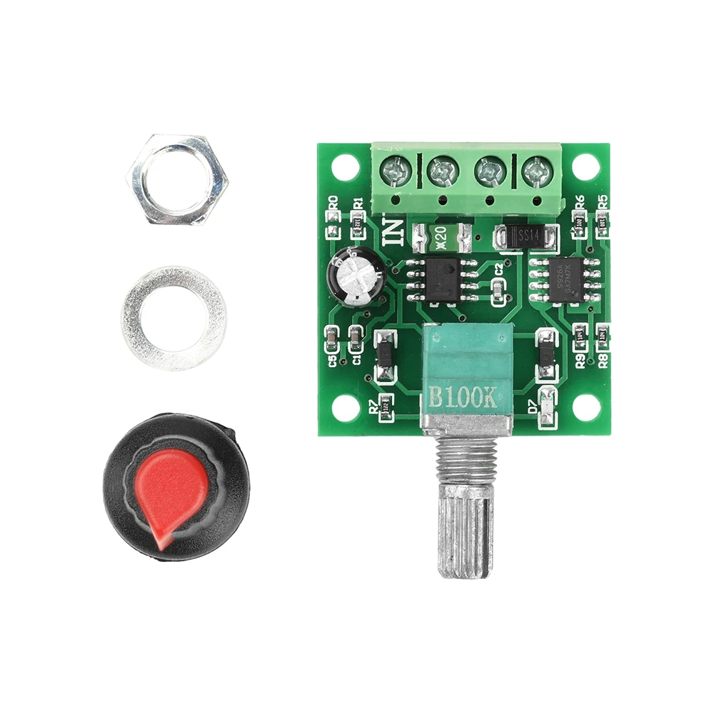 DC 1.8V 3V 5V 6V 12V PWM Motor Speed Controller Adjustable Speed DC Motor Driver Home Improvement Durable