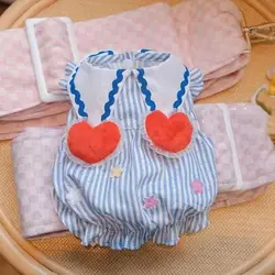 Ins Love Sweet Dog Jurk Print Zomer Puppy Kleding Prinses Rok Schattig Voor Chihuahua Kleine Hond Groen Meisje Mascota 'S