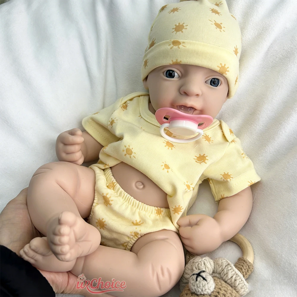 

17-дюймовый пустой силиконовый реборн ручной работы для маленьких девочек, мягкий корпус, реалистичный компаньон художника, реалистичная текстура для рисования