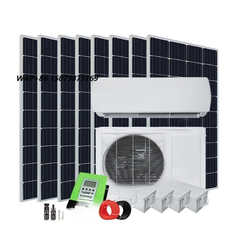 China Manufacturer 12000 BTU 100% Solar air Conditioning Solar Split air Conditioner 24hrs/day