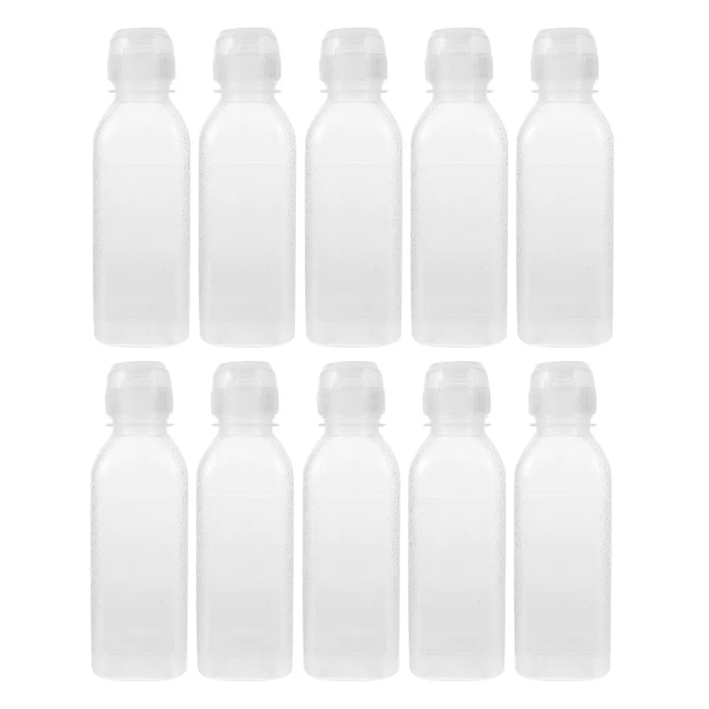 10Pcs Oil Dispensers Squeeze Bottles Refillable Food Grade Precise Measuring Marks Empty Condiment Bottles Cooking Kitchen Sauce