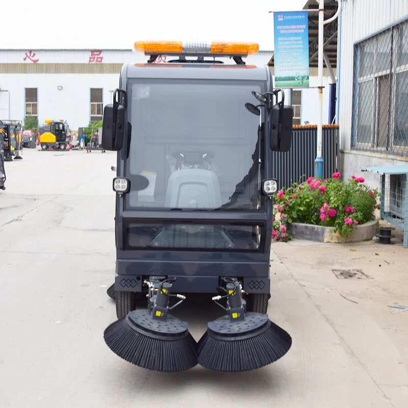Customized Heavy Duty Ride On Sweeper 2400mm Width 35 Degree Climbing 35000m2h Efficiency Industrial Floor Sweeper