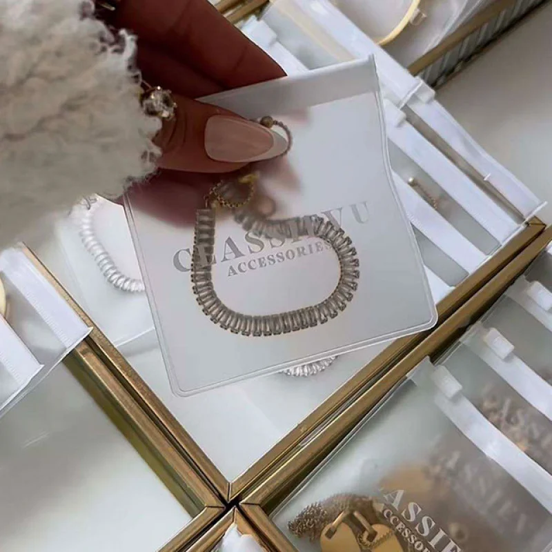 2025customized.Custom/Transparent/Matte/Frosted Self Sealing Strong Pvc Zip Lock Jewelry Plastic Bags Jewellery P