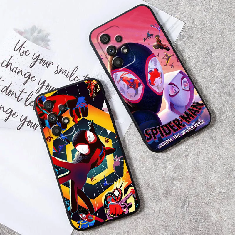 M-Marvels SpiderMan Cool Anime For Samsung A53 A52 A33 A32 A51 A71 A21S A13 A73 A50 A22 A23 A03 A72 A54 A12 5G Black Cover