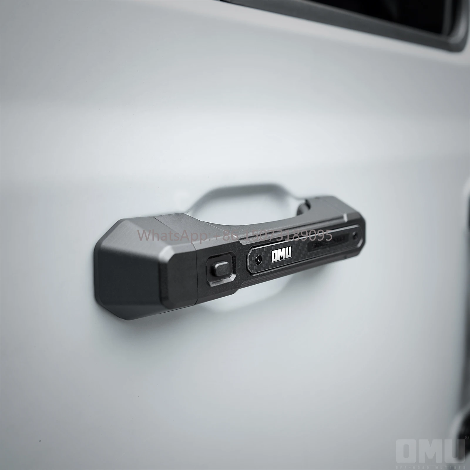 

OMU010 Подходит для Jeep для Wrang Дверные ручки из углеродного волокна из алюминиевого и магниевого сплава/2 двери, 3 шт.