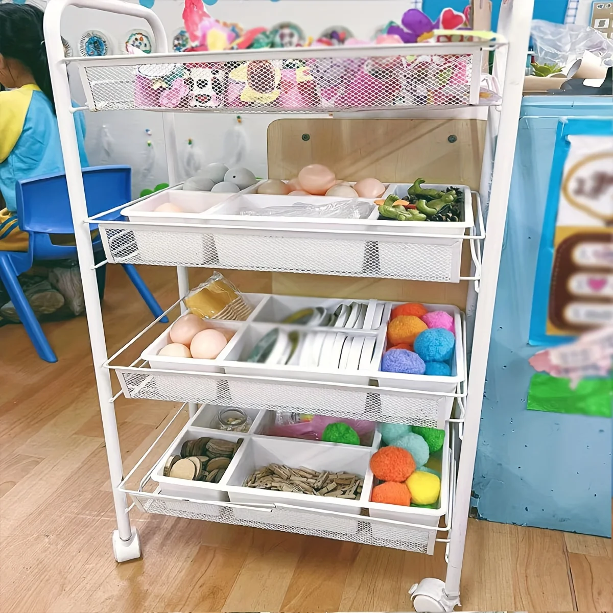 

2PCS Divided Storage Box, Multi-Grid Plastic Organizer for Art Supplies Lego Building Blocks, Drawer Classification Container