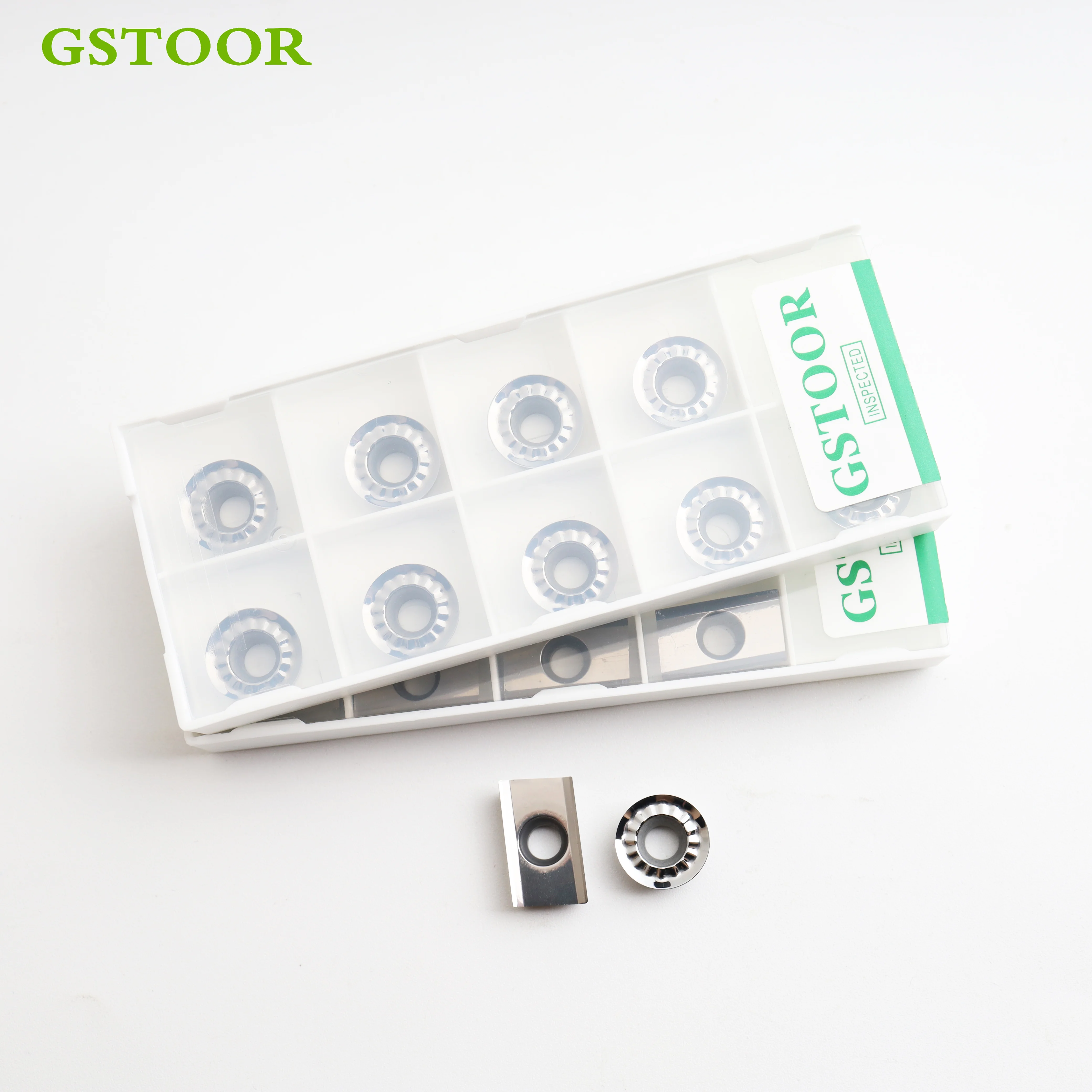 10ชิ้น APKT1135 APGT1135 APKT1604 R0.4 R0.8 G2 RCGT10T3 RCGT1003 RCGT1204 RPGT1204 SEHT1204 CNC คาร์ไบด์เครื่องมือกลึงกัด