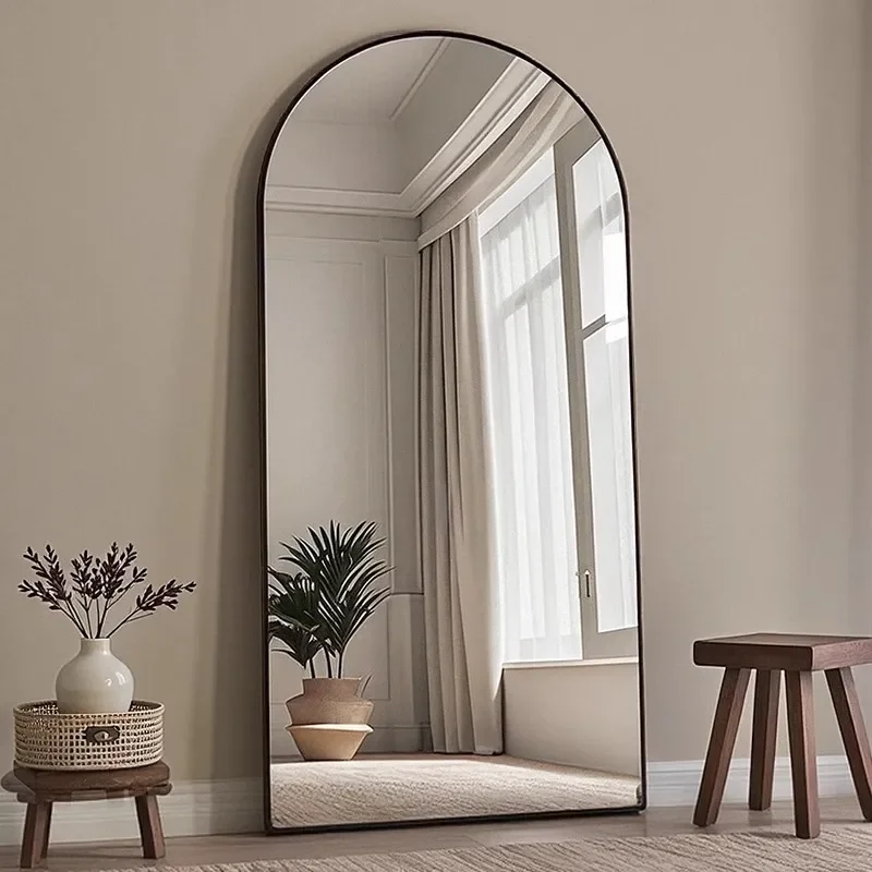 For Clothing Store Full Body Floor Mirror Slim Beauty Dressing Mirror for Live Stream Home Selfie Tall Standing Fitting