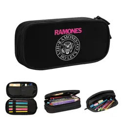 The Ramone Merch Pencil Cases Large Storage Pen Bags Pen Box Pencil Pouch For Boys Girls Students Stationery School Office