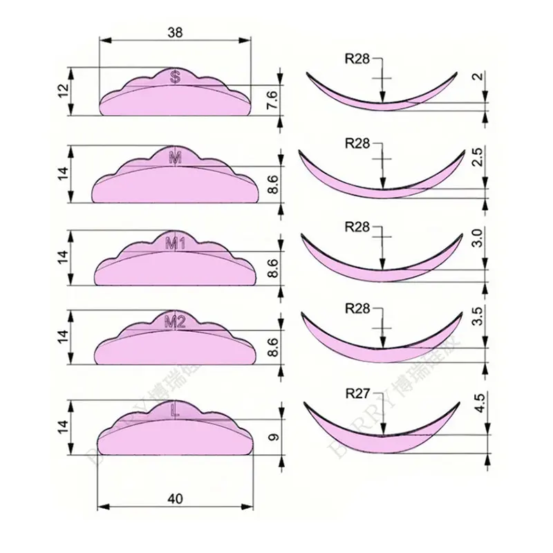 5 pares de almohadillas autoadhesivas para permanente de pestañas, varillas de elevación de pestañas de silicona suave, espaciador, rizador de pestañas 3D, accesorios, herramienta de maquillaje