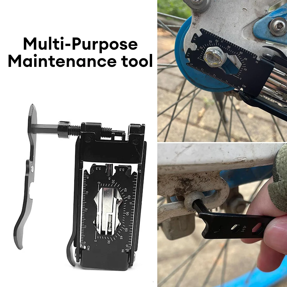 

23 In 1 Bike Repair Tool Portable Bicycle Multi Tool Cycling Bike Tire Levers Hex Spoke Wrench Screwdriver Socket Hex Allen Key