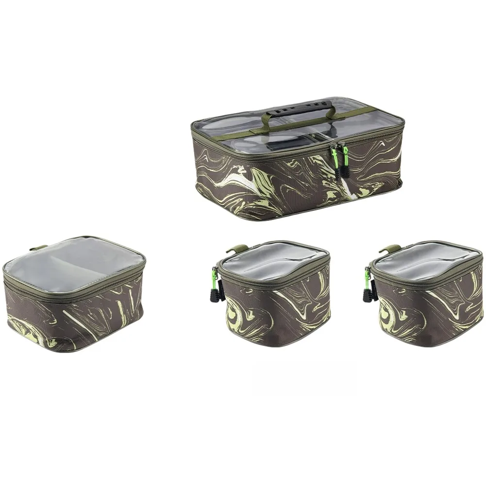 Functional Reel Storage Bag Built with Waterproof Oxford Fabric and Transparent PVC Panel for Everyday Fishing Preparedness