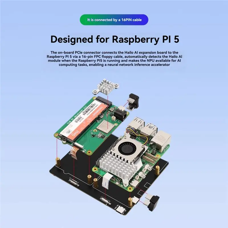 Hailo-8 For Raspberry Pi 5 AI Kit For Raspberry Pi 5-ABIU
