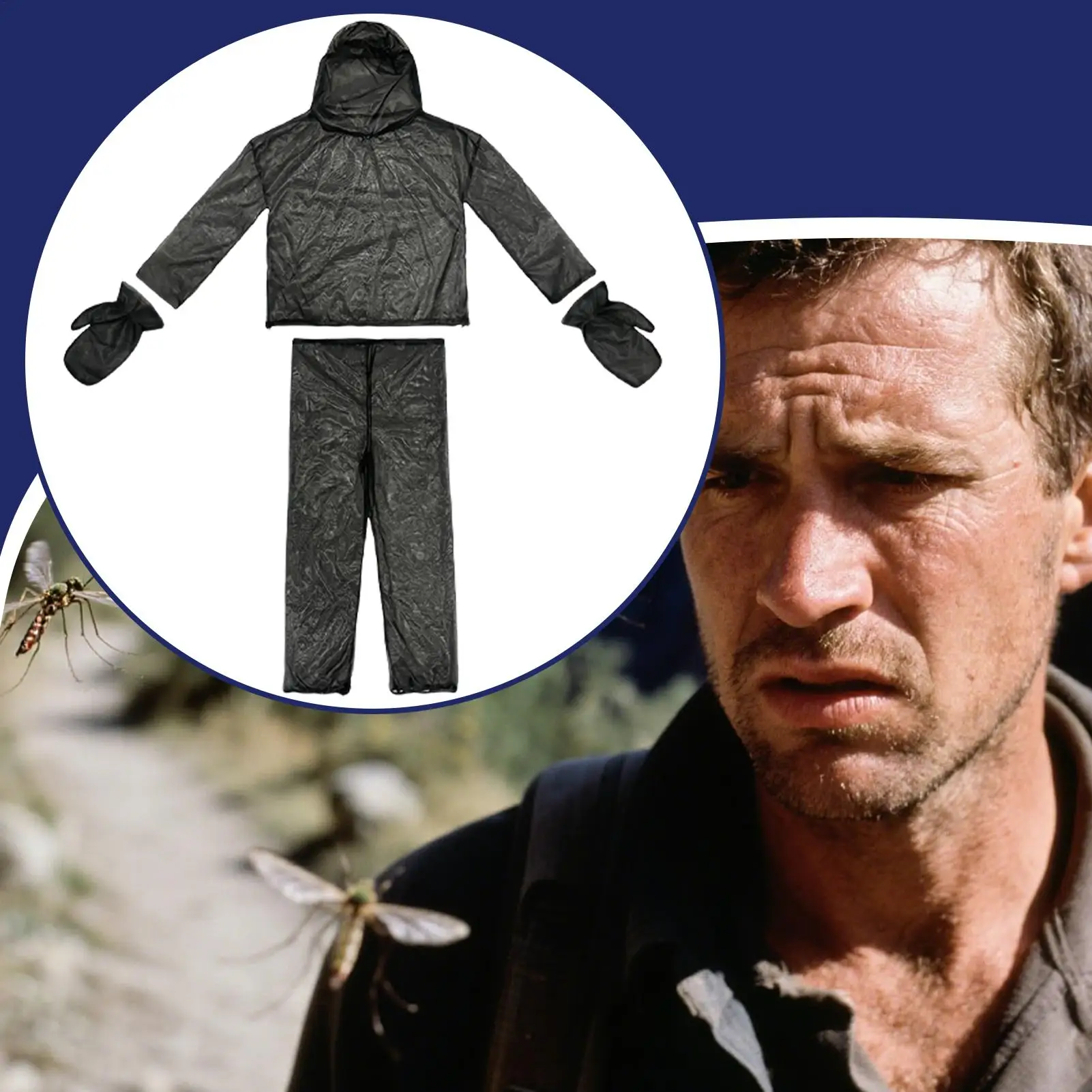 

Fly Net Suit Summer Fly Net Jacket Pants Clothing Gloves Included Tight Sealing Protective Clothing For Mountain Climbing