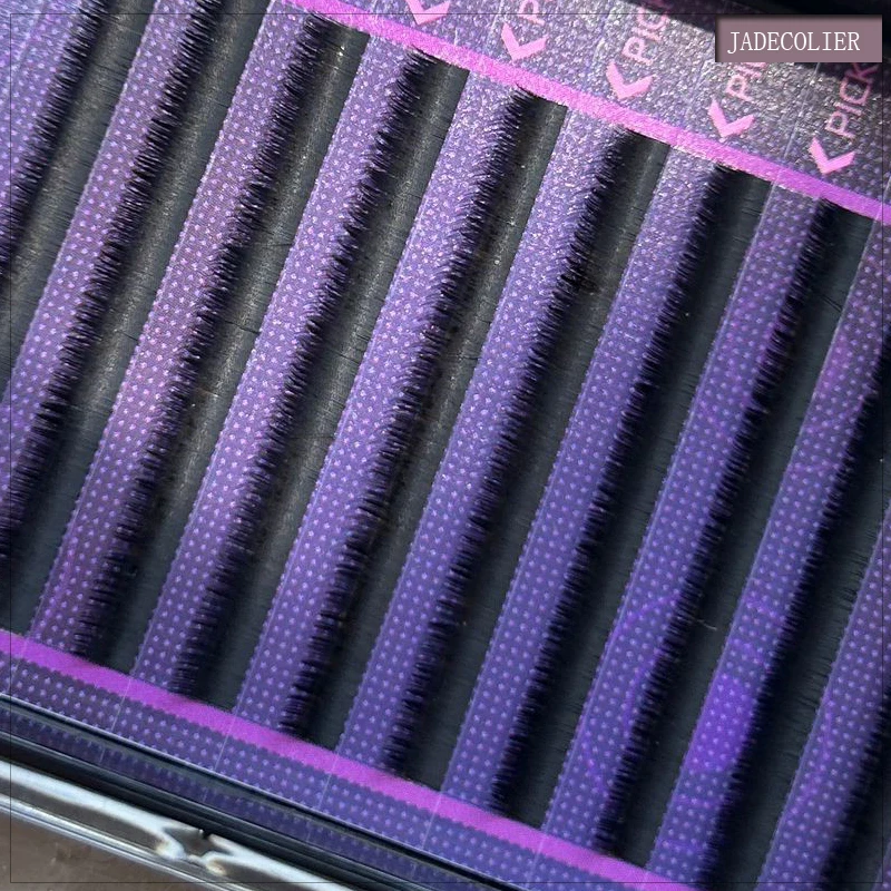 JADECOLIER 1 plateau haute qualité court J/ B/ C Curl sous Extensions de cils 5/6/7mm longueur mixte naturel longs cils inférieurs