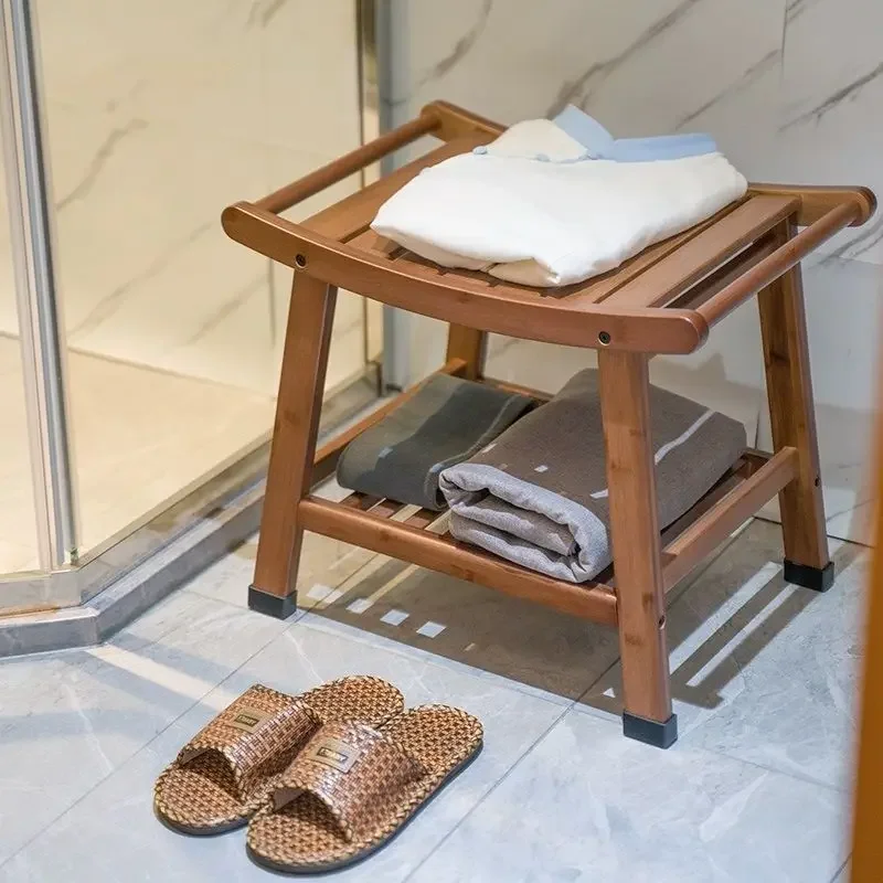 Home Bathroom Anti-Slip Shower Stool: Dedicated Bathing Chair for Seniors & Expectant Mothers - Secure & Cozy Low Stool