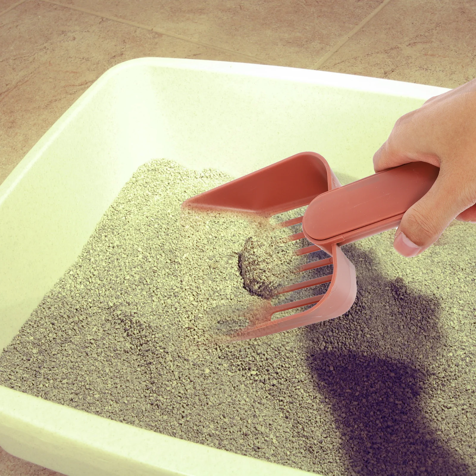 

1Set Cat Litter Scoop Pet Poop Filter Shovel Dustpan Sturdy Comfortable Handle Quick Cleaning Tool Cat Litter Scoop