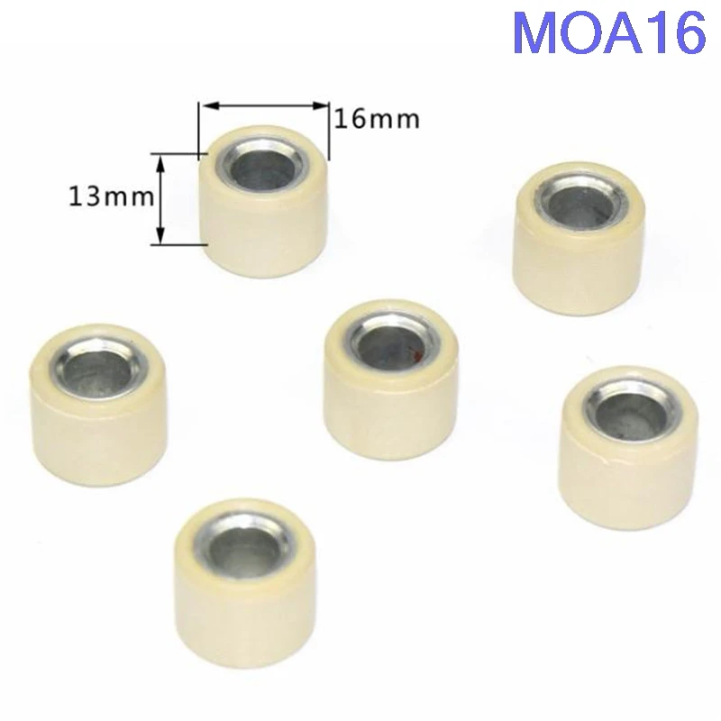 6Pcs Modified Scooter Engine Parts GY6 50 80cc Driving Wheel Variator Roller Modified Scooter Engine Parts New 2021