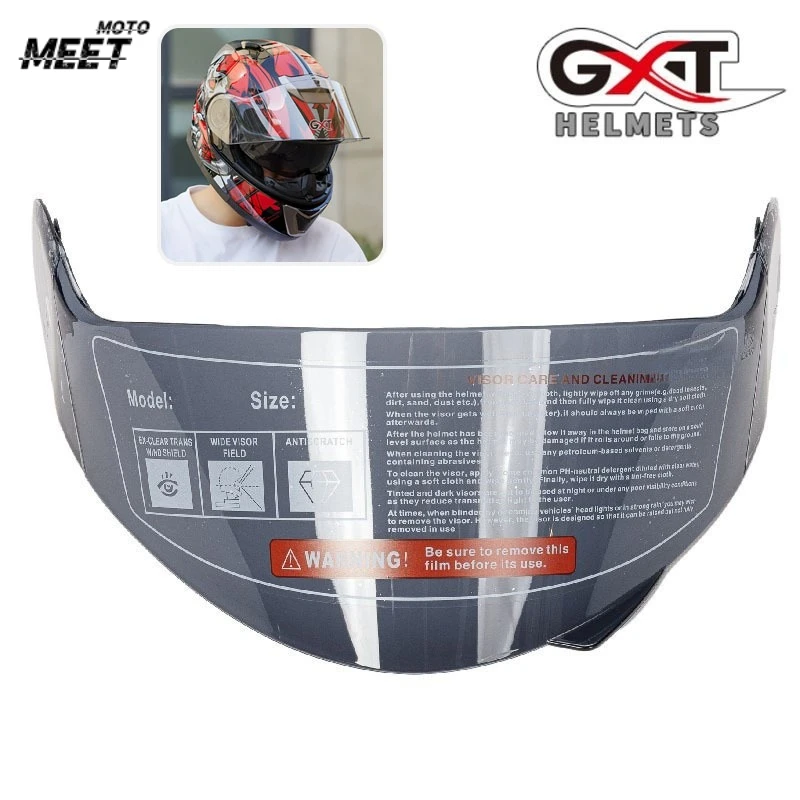 Motorcycle Full Face Helmet Visor Motocross Racing Helmet Visors One size fit all for GXT 160 ACERVIS SEREL Visière Moto