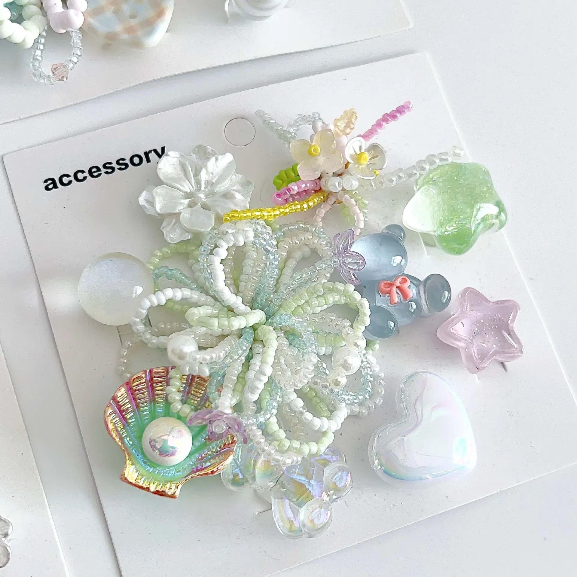 

Handmade Beaded Shoe Charms Luxury Decor Buckles for Mary Jane Clogs & Ballet Shoes