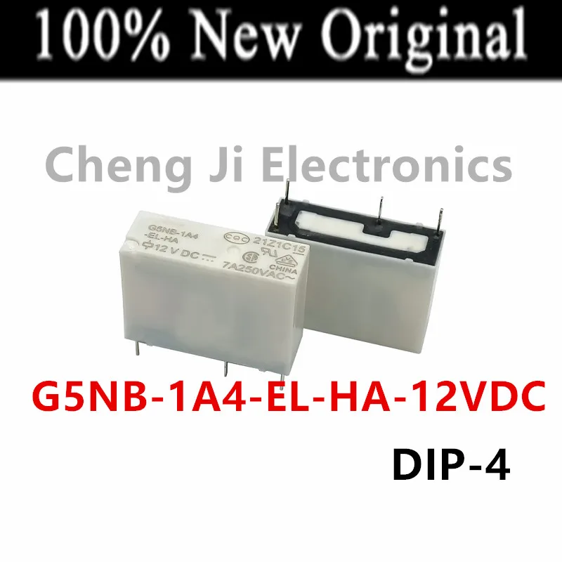 10PCS/Lot     G5NB-1A4-EL-HA-12VDC 、G5NB-1A4-EL-HA-24VDC   DIP-4   New original power relay   G5NB-1A4-EL-HA DC12V  DC24V