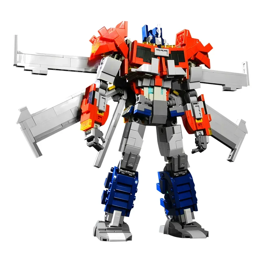 MOC Megatron Transforming Mech Robot Bricks Model Autobots Movie Bumblebee Shapeshifting Justice Robot Building Blocks Toys Gift